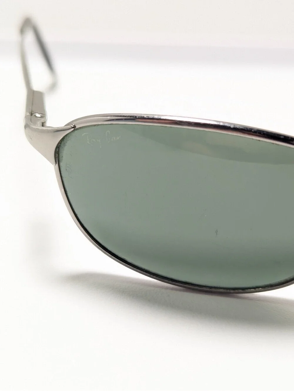Ray-Ban W2962 Sidestreet Green UV Retro Silver Rectangle Men Fashion Sunglasses